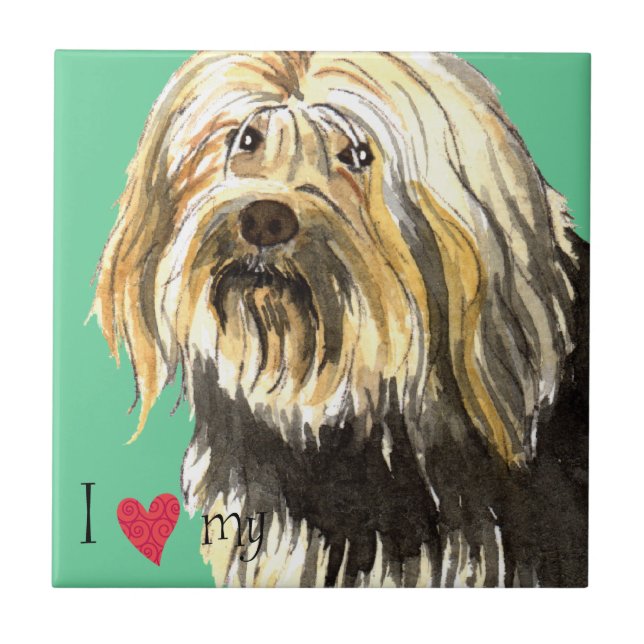 I Love my Lowchen Tile (Front)