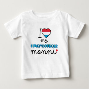 I Love My Luxembourger Monni cute Baby T-Shirt