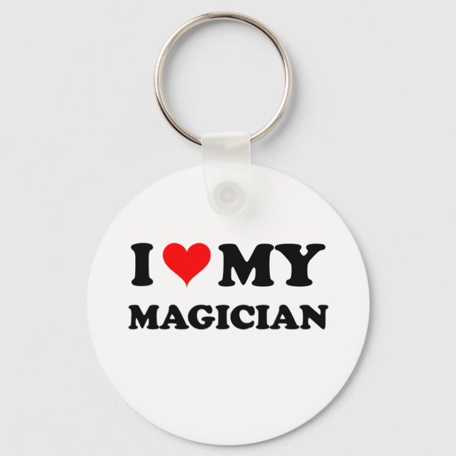 I Love My Magician Key Ring (Front)