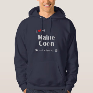 I Love My Maine Coon (Male Cat) Hoodie