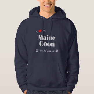 I Love My Maine Coon (Male Cat) Hoodie