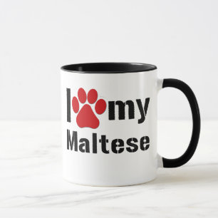I Love My Maltese Mug