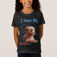 I Love My Maltipoo Best Dog Lover Paw Print!