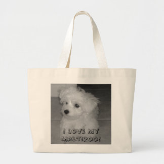 I Love My Maltipoo! Tote Bag