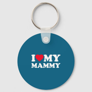 I Love My Mammy Heart Family Grandma Long Sleeve Key Ring