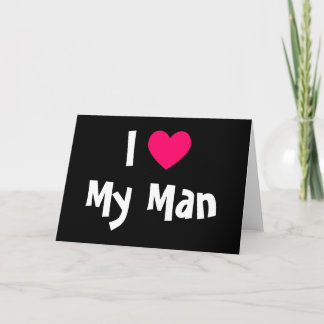 I Love My Man Holiday Card