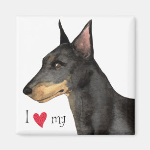 I Love my Manchester Terrier Magnet