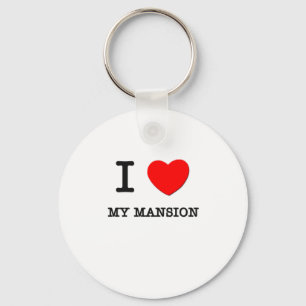 I Love My Mansion Key Ring