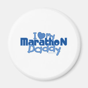 I Love My Marathon Daddy Magnet