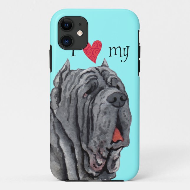 I Love my Mastino Case-Mate iPhone Case (Back)