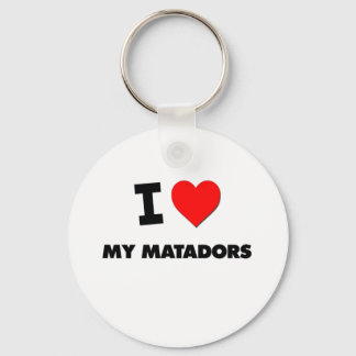 I Love My Matadors Key Ring