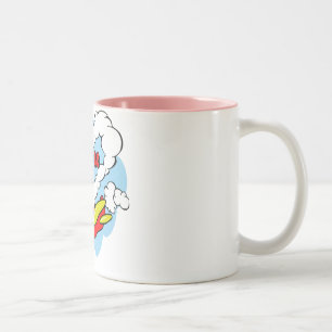 I love My Meme Rag Doll & Hearts Two-Tone Coffee Mug