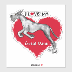I Love my Merle Great Dane