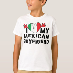 I Love My Mexican Boyfriend Girls T-Shirt