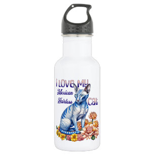 I Love my Mexican Hairless Cat 532 Ml Water Bottle