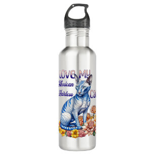 I Love my Mexican Hairless Cat 710 Ml Water Bottle