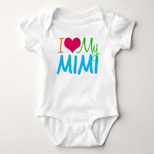 I Love My Mimi Baby Bodysuit