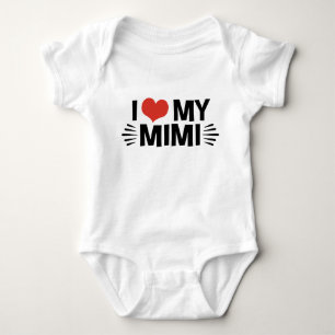 I Love My Mimi Baby Bodysuit