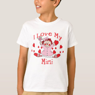 I love My Mimi Rag Doll & Hearts T-Shirt