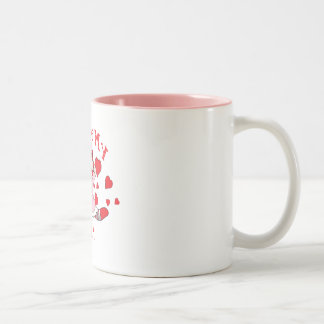 I love My Mimi Rag Doll & Hearts Two-Tone Coffee Mug