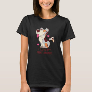 I Love My Mini Aussie Shepherd Dog Premium T-Shirt