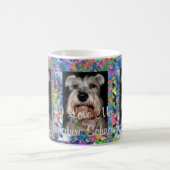 I Love My Miniature Schnauzer! Coffee Mug (Center)