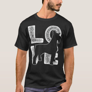 I Love My Miniature Schnauzer Dog Lover Theme Desi T-Shirt