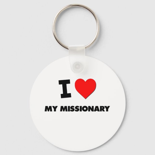 I Love My Missionary Key Ring (Front)