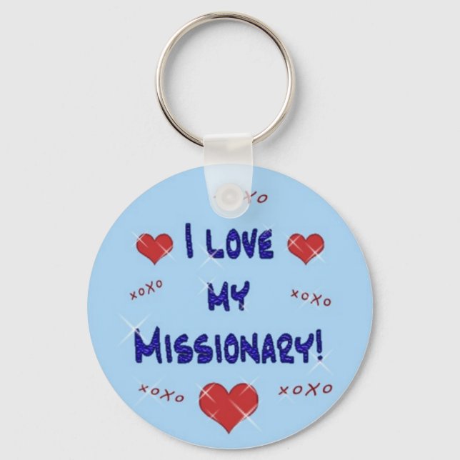 I Love My Missionary Keychain (Front)