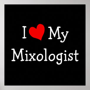 I Love My Mixologist Poster