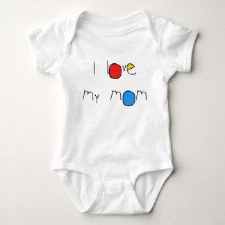 I Love My Mom Baby Bodysuit