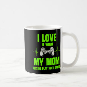 I Love My Mom Gamer Gaming Teen Boys Video Game Co Coffee Mug