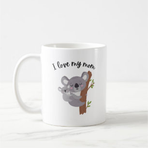 I love my mom/I love my bear mug