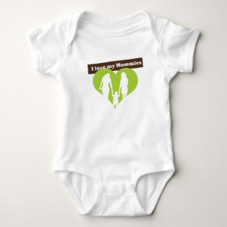 I Love My Mommies Baby Bodysuit