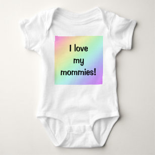 I Love My Mommies Rainbow Baby Bodysuit