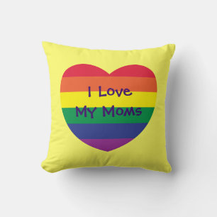 I Love My Moms Cushion