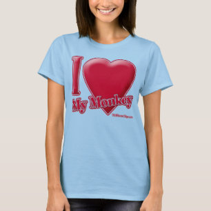 I Love My Monkey T-Shirt