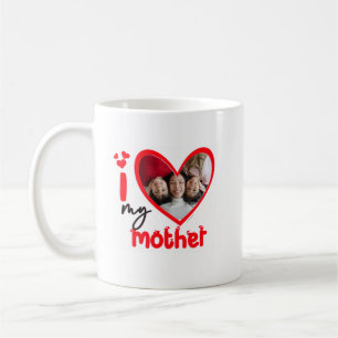 I Love My Mother Photo Gift Classic Mug, 11 oz Coffee Mug