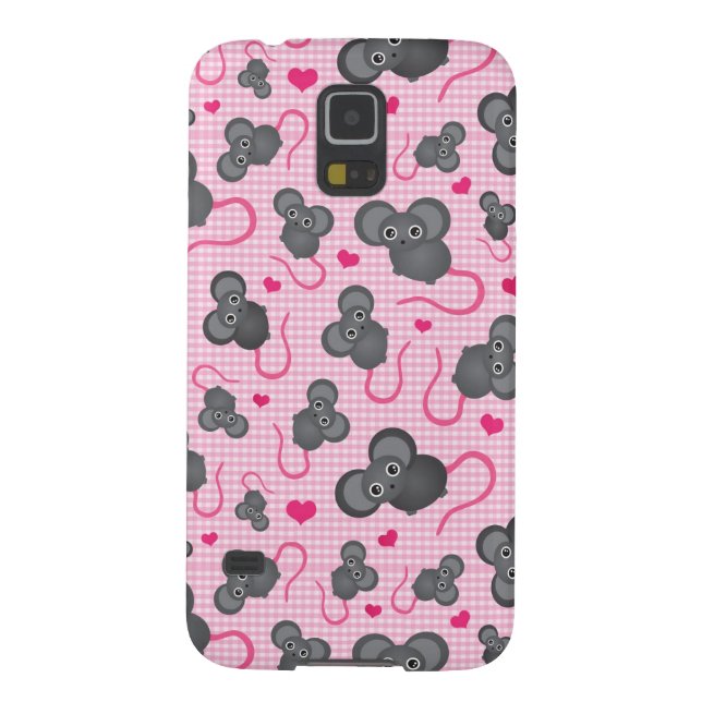 I love my mouse pattern in pink Case-Mate samsung galaxy case (Back)