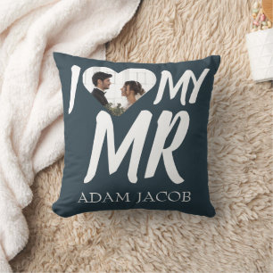 I LOVE MY MR, COUPLE PHOTO CUSTOMIZE CUSHION