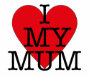 I Love My Mum Baby Mothers Day Red Heart Design Baby Bodysuit - 14.85 I Love My Mum Baby Mothers Day Red Heart Design Baby Bodysuit