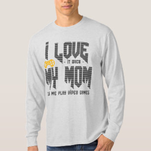 I love my mum Basic Long Sleeve grey T-Shirt