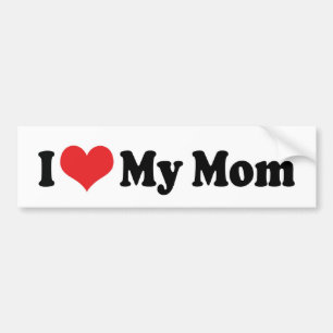 I Love My Mum Bumper Sticker