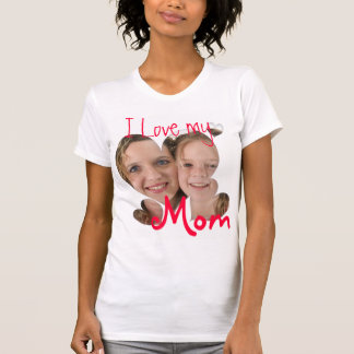 I love my mum custom photo t-shirt