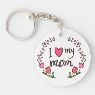I Love My Mum Happy Mother's Day Keychain