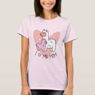 I Love My Mum Llamas T-Shirt