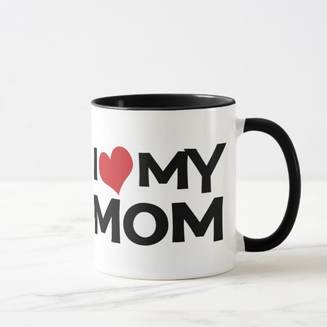 I Love My Mum Mother's Day Ringer Mug (Right)