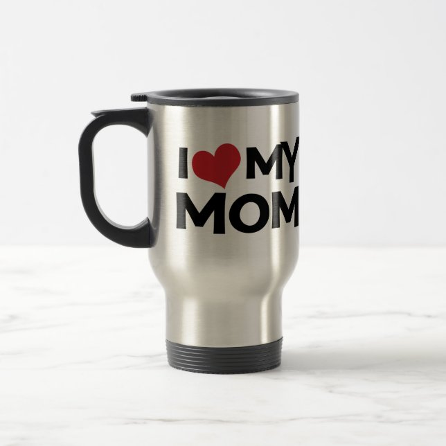 I Love My Mum Mother's Day Travel Mug (Left)