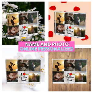 I Love My Mum Photo Collage Block