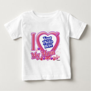 I Love My Mum pink/purple - photo Baby T-Shirt
